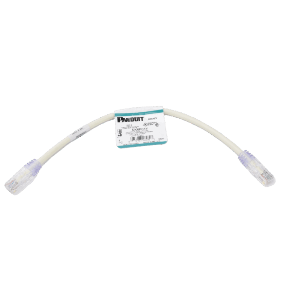 Cable de parcheo UTP Categoría 6, con plug modular en cada extremo - 1 ft (30.48 cm) - Blanco