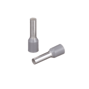 Ferrule Aislado PAN-TERM para Cable  12 AWG, Largo 17.5mm, DIN Color Gris. Paquete 500 Piezas