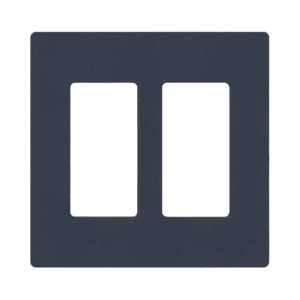 Placa de pared 1 espacio, para atenuador (dimmer), apagador ó control remoto inalámbrico LUTRON.
