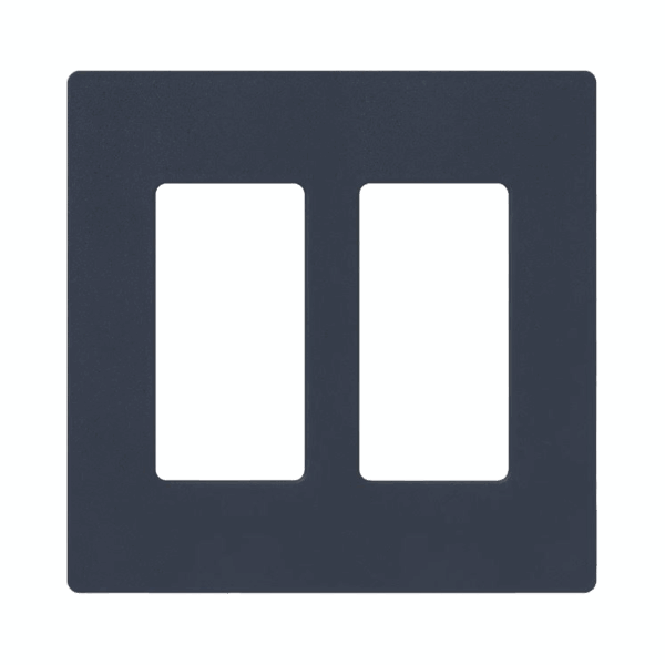 Placa de pared 1 espacio, para atenuador (dimmer), apagador ó control remoto inalámbrico LUTRON.