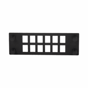 Placa Para 12 Adaptadores de Fibra Óptica, Uso con Gabinetes...