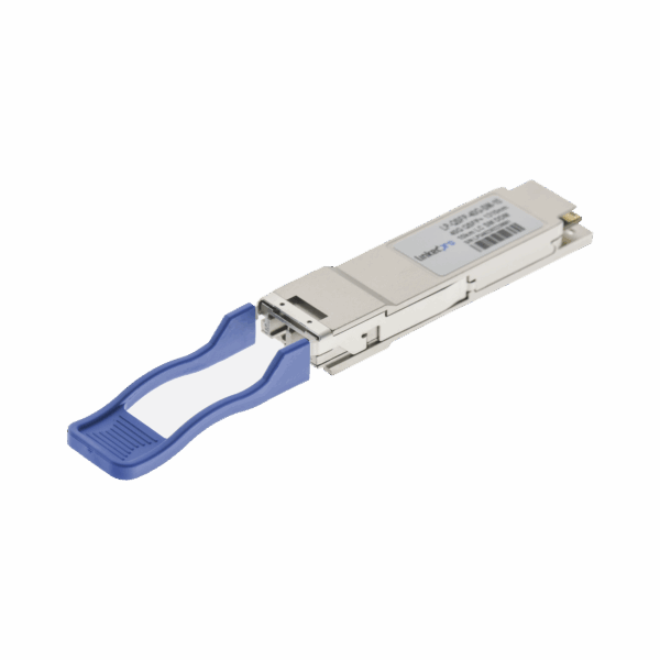 Transceptor Óptico QSFP+ (Mini-Gbic) / Monomodo 1310 nm / 40 Gbps / 40GBASE-LR4 / Conectores LC/UPC Dúplex / DDM / Hasta 10 km