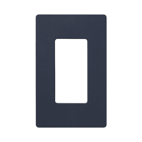 Placa de pared 1 espacio, para atenuador (dimmer), apagador ó control remoto inalámbrico LUTRON.
