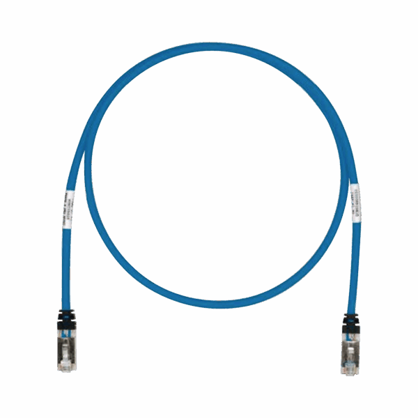 Patch Cord Cat6A, Blindado S/FTP, CM/LS0H, 3ft, Color Azul