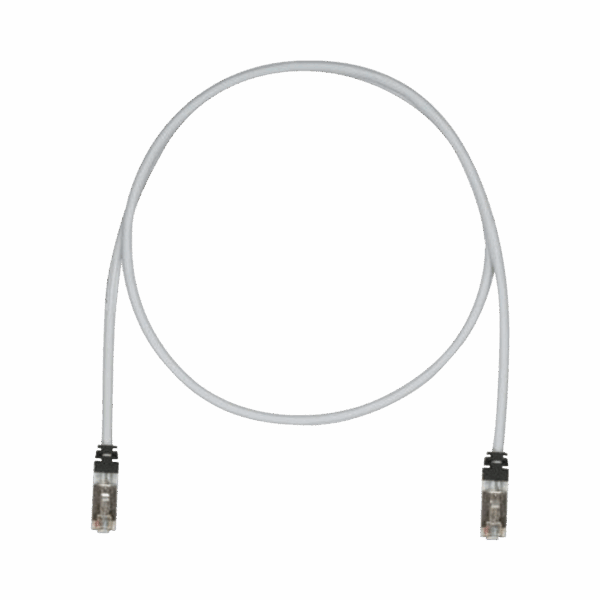 Patch Cord Cat6A, Blindado S/FTP, CM/LS0H, 3ft, Color Gris