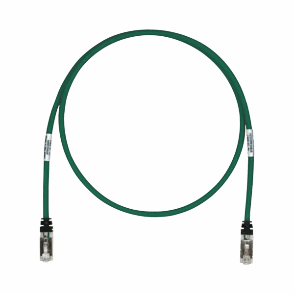 Patch Cord Cat6A, Blindado S/FTP, CM/LS0H, 25ft, Color Verde