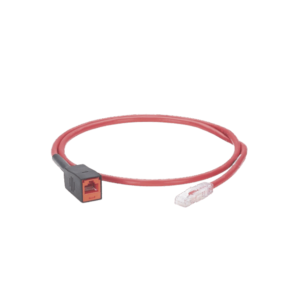 Cable de Prueba Para Plugs Rj45 de Terminación en Campo (MPTL), Cat6A, UTP, 1 Metro, Color Rojo