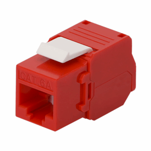 Módulo Jack Keystone Cat6A (toolless), con terminación en án...