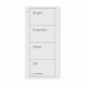 Control remoto inalambrico PICO, con escenas predefinidas para espacio en sala..