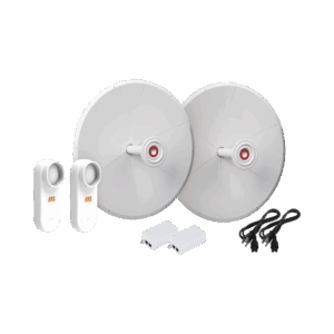 Kit de 2 radios C5X con antenas TXPD30C5X (30 dBi), rango de frecuencia extendida (4.9 a 6.4 GHz), incluye inyector POE y cable de alimentación