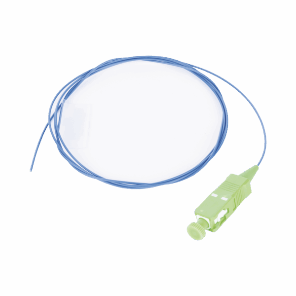 Pigtail de Fibra Óptica SC/APC Simplex, Monomodo OS2 9/125, 900um, Color Azul, 1 Metro