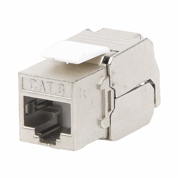 Módulo Jack Keystone Cat6 Blindado (STP) sin herramienta (toolless)