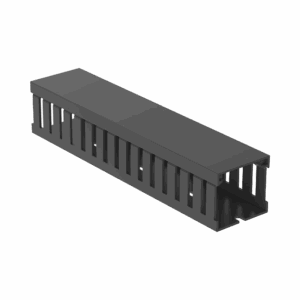 Canaleta Ranurada de PVC con Tapa, Tipo F, 44.5 mm de Ancho,...