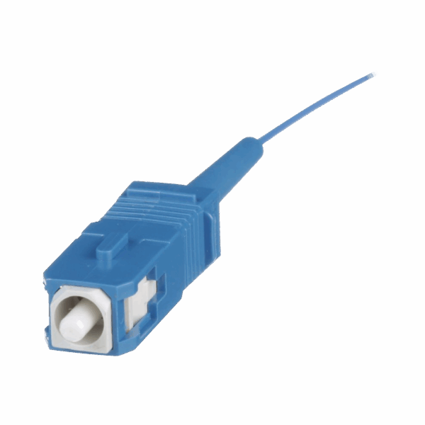 Pigtail de Fibra Óptica SC Simplex, Monomodo OS2 9/125, 900um, Color Azul, 1 Metro