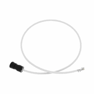 Cable de Conexión en Campo Jack a Plug RJ45, Categoría 6A, CMP (Plenum), 1 Metro, Color Blanco