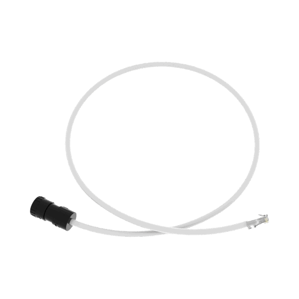 Cable de Conexión en Campo Jack a Plug RJ45, Categoría 6A, CMP (Plenum), 1 Metro, Color Blanco