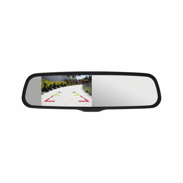 Espejo retrovisor con Pantalla LCD con atenuación automática cuenta con entradas de video duales