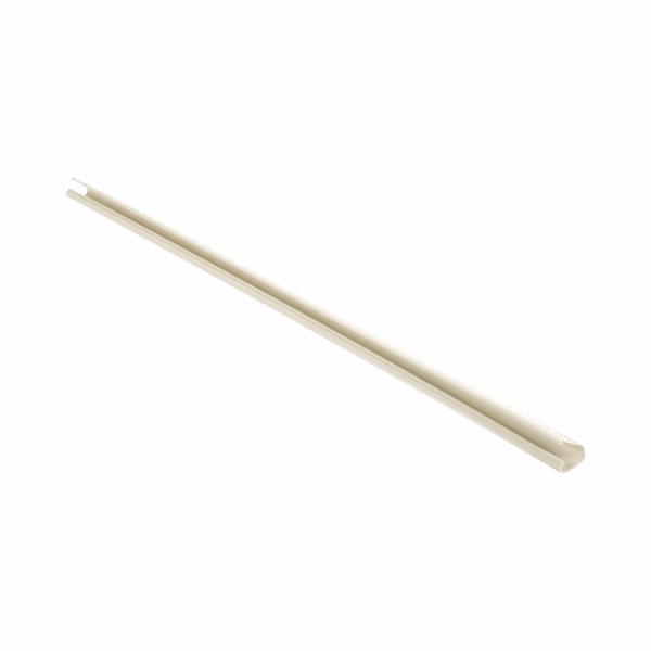 Canaleta LD3 de PVC rígido, con cinta adhesiva para instalación sin herramientas, 19.6 x 11.2 x 1828.8 mm, Color Blanco Mate