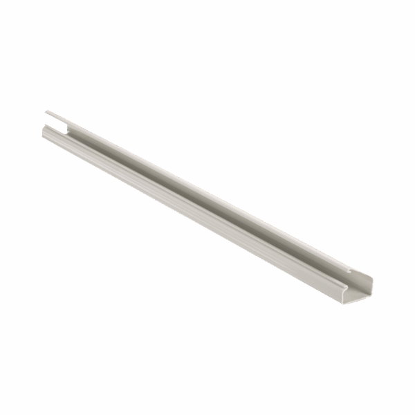 Canaleta LD10 de PVC rígido, con cinta adhesiva para instalación sin herramientas, de 38.4 x 24 x 1828.8 mm, Color Blanco Mate