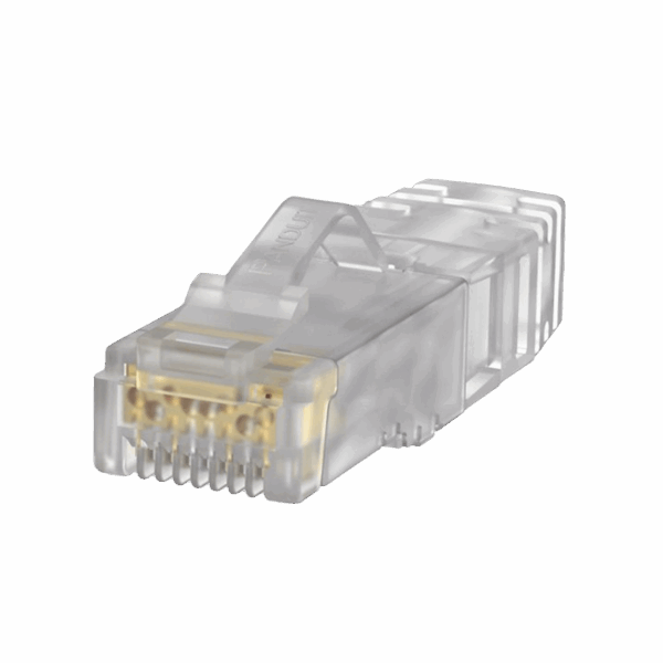 Plug RJ45 Cat6A, Para Cable UTP de Calibre 23-24 AWG, Chapado en Oro de 50 micras, Paquete de 100 piezas
