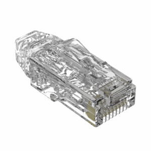 Plug RJ45 Cat6/6A, Para Cable UTP de Calibre 28 AWG, Chapado en Oro de 50 micras, Paquete de 100 piezas