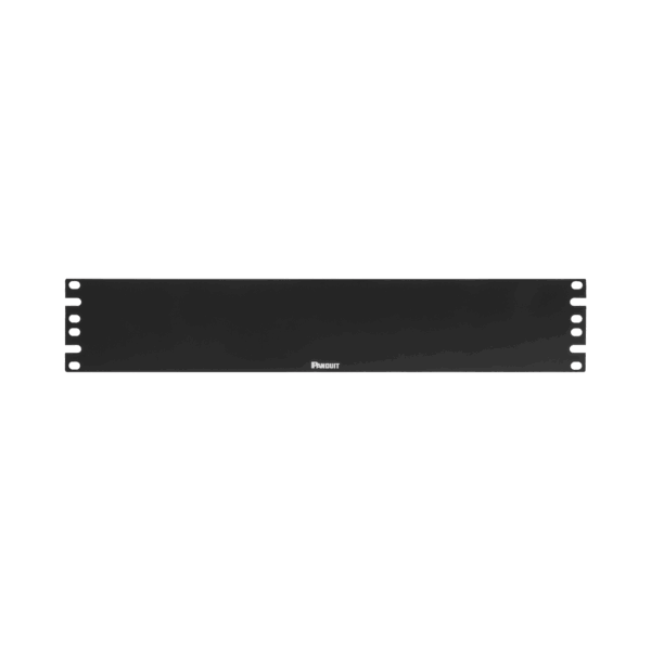 Tapa Ciega Para Rack Estándar de 19in, Plano, de Acero, 2UR, Color Negro