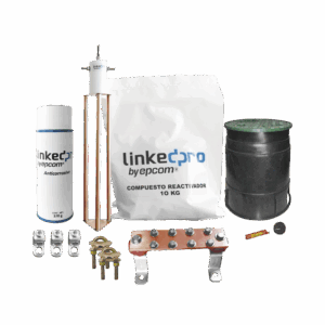 Kit de puesta a tierra LinkedPro, para protección de hasta 30 Amp.