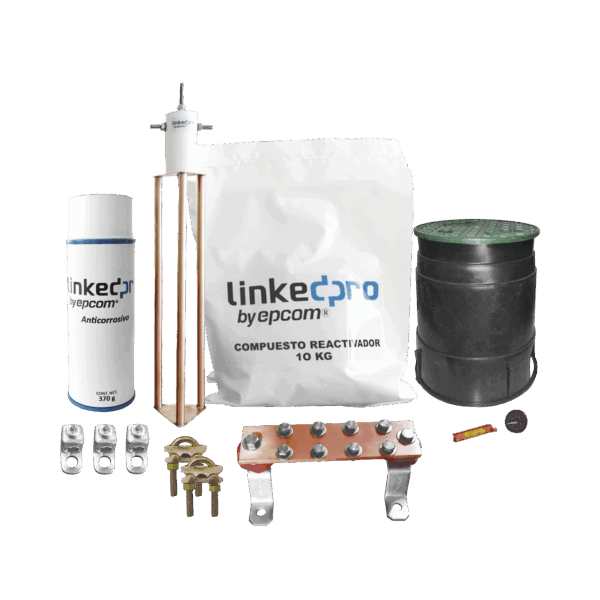 Kit de puesta a tierra LinkedPro, para protección de hasta 30 Amp.