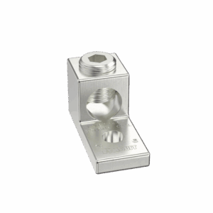 Terminal tipo Lengüeta Recta de Aluminio con Agujero 1/4″, y Barril para Cable #14 – 2/0 AWG