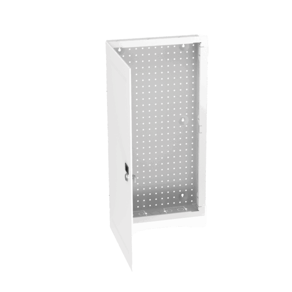 Gabinete Multipropósito de Montaje en Pared, de 28 in de Altura, Con Puerta Reversible, Fabricado en Acero, Color Blanco