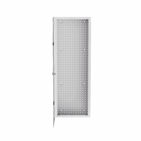 Gabinete Multipropósito de Montaje en Pared, de 42 in de Altura, Con Puerta Reversible, Fabricado en Acero, Color Blanco