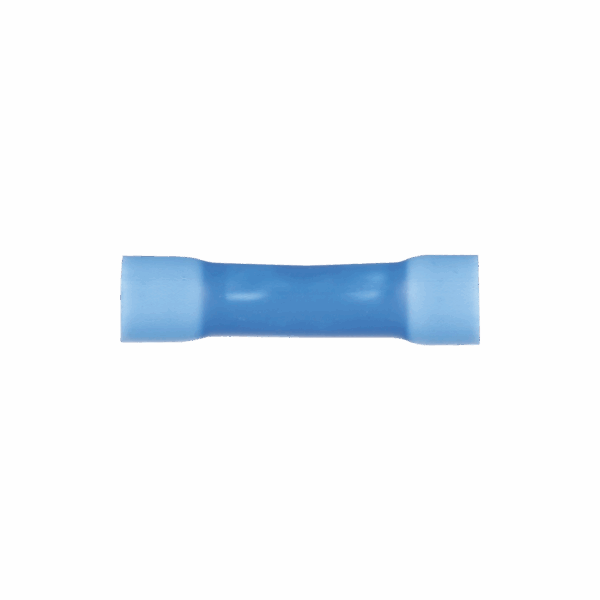 Conector de Empalme a Tope, Para Cables de 16 a 14 AWG, De Vinilo Aislado, Color Azul, Paquete de 50 Piezas