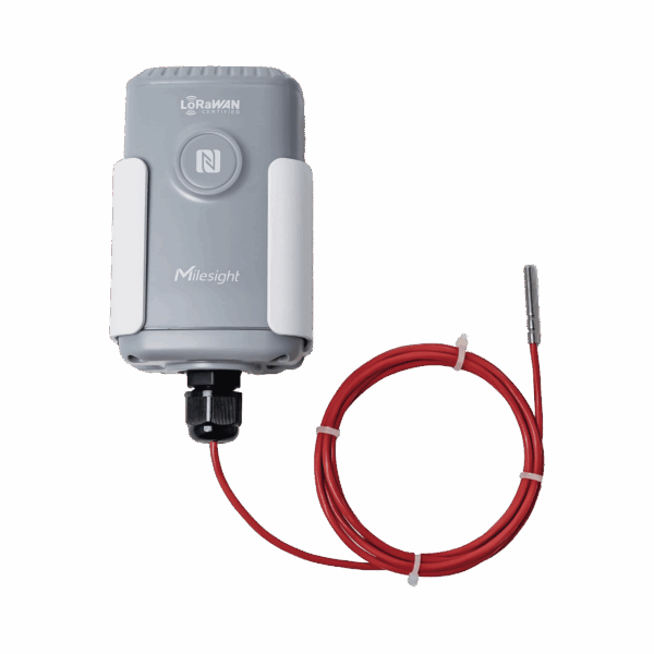 Sensor Industrial de Temperatura con Sonda PT100 y LoRaWAN (Hasta 200°C)