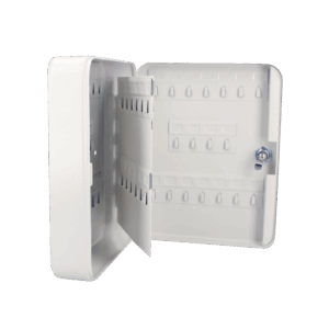 Caja para llaves con capacidad para 60 llaves/ Medidas 200 x 250 x 75 mm  (ancho x alto x profundidad)/ Fabricada en acero/ Cerradura con llave.
