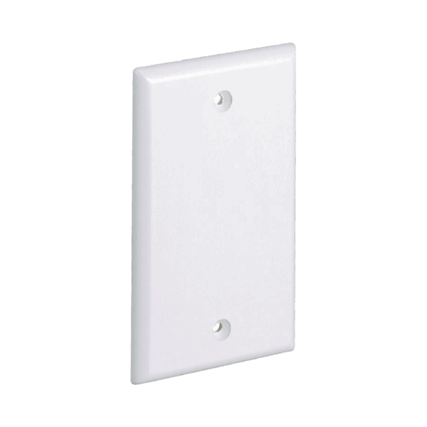 Placa de Pared Ciega Universal, Material ABS, Color Blanco