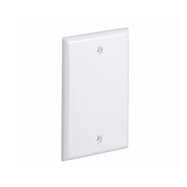 Placa de Pared Ciega Universal, Material ABS, Color Blanco Mate