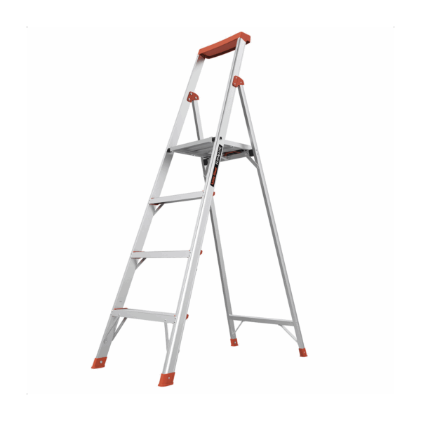 Escalera con 4 peldaños de 1.8 metros de aluminio.