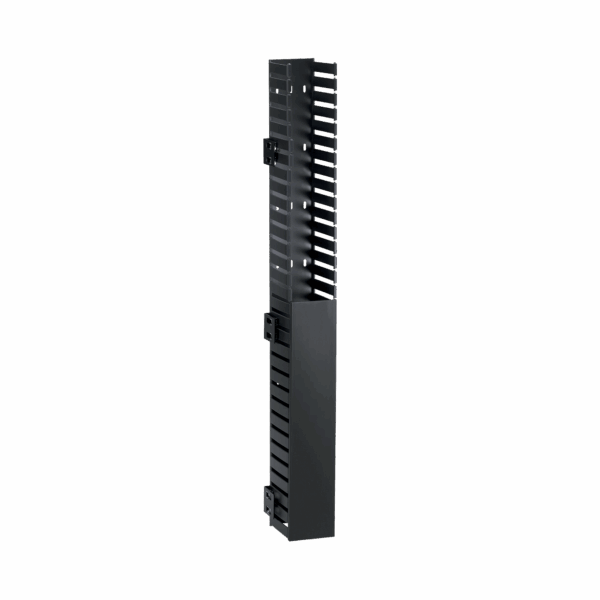 Organizador Vertical IN-Cabinet, Sencillo (Solo Frontal), Para Uso Con Gabinetes Panduit, Montaje Lateral en Riel de Rack, 40 UR, 1.95 in de Ancho, Color Negro