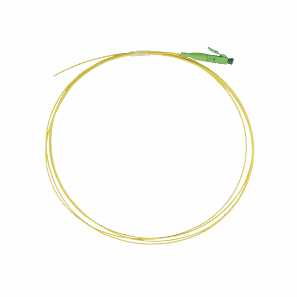 Pigtail de Fibra Óptica Monomodo LC/APC, simplex de 1 metro