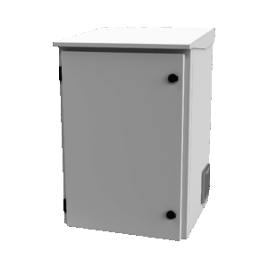 Gabinete de Exterior con Rack de 19″ de 16U con Ventil...