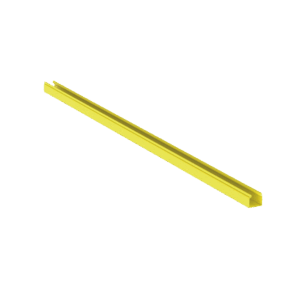 Canaleta FiberRunner™ 2X2 sin Tapa, de PVC Rígido, Color Ama...