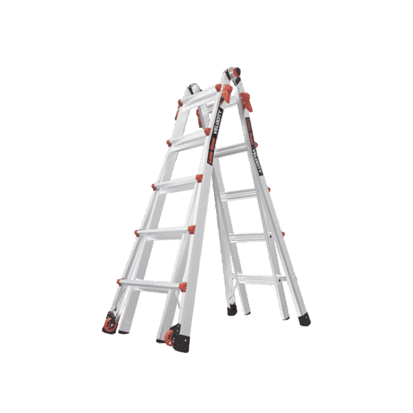 Escalera Multi-Posiciones de 6.7 m (22') para Suelos Inclinados o con Desniveles.