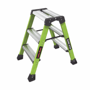 Escalera Plegable 2 Peldaños de Fibra de Vidrio / Tamaño 66 cm ( 2′ 2″).