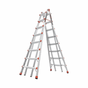 Escalera telescópica en “A” de 4.5 metros de aluminio.