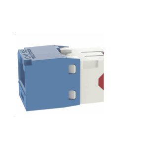 Conector Jack RJ45 Estilo TG, Mini-Com, Categoría 5e, de 8 posiciones y 8 cables, Color Azul