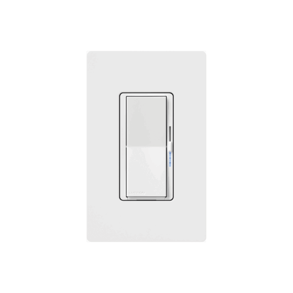 (Caseta Wireless) DIVA Atenuador de pared. Aumenta/Disminuye Intensidad de Iluminación.  No requiere cable neutro. 150W LED / 600W INC/HAL