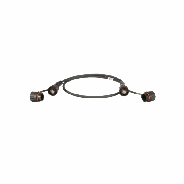 Patch Cord Cat6A IndustrialNet, Blindado S/FTP, Con Plug Industrial y Tapa en Cada Extremo, 1 Metro
