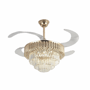 Ventilador de Techo con Luminario LED de  110 V CA 50/60 Hz /  88 W /4500 Lm / 6500 – 4 000 – 2 700 K /3 Tonos de Luz / 1075 mm / 6 Velocidades /No Dimeable.