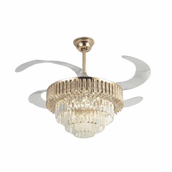 Ventilador de Techo con Luminario LED de  110 V CA 50/60 Hz /  88 W /4500 Lm / 6500 - 4 000 - 2 700 K /3 Tonos de Luz / 1075 mm / 6 Velocidades /No Dimeable.