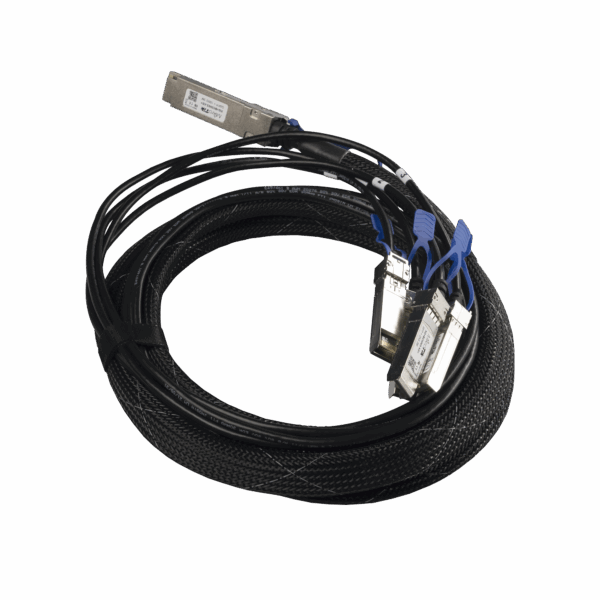 (XQ+BC0003-XS+) Cable de conexion 100G QSFP28 a 4 x 25G SFP28 o 40G QSFP+ a 10G SFP+, 3m